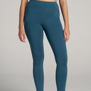 American Tall Bella Outer-Pocket Tall Women's Legging in Deep Water Size L/Tall